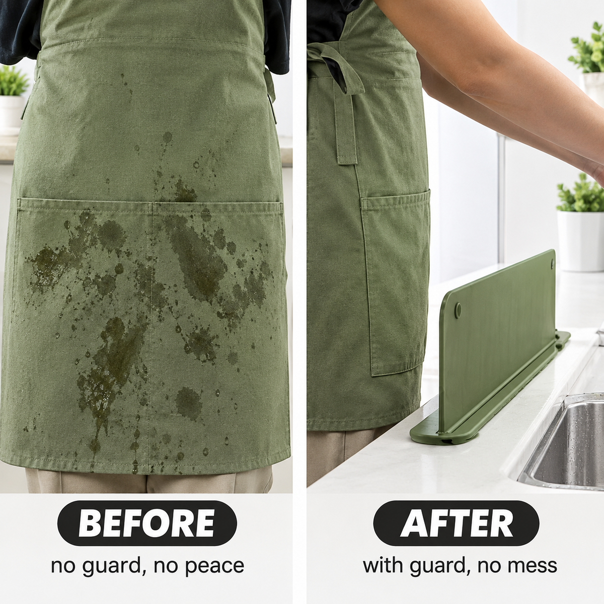 Silicone SinkGuard Splash Protector for Kitchen 💧 🚰