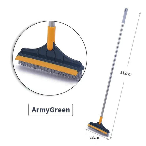 2 in 1 dust cleaning scrubber and wiper brush