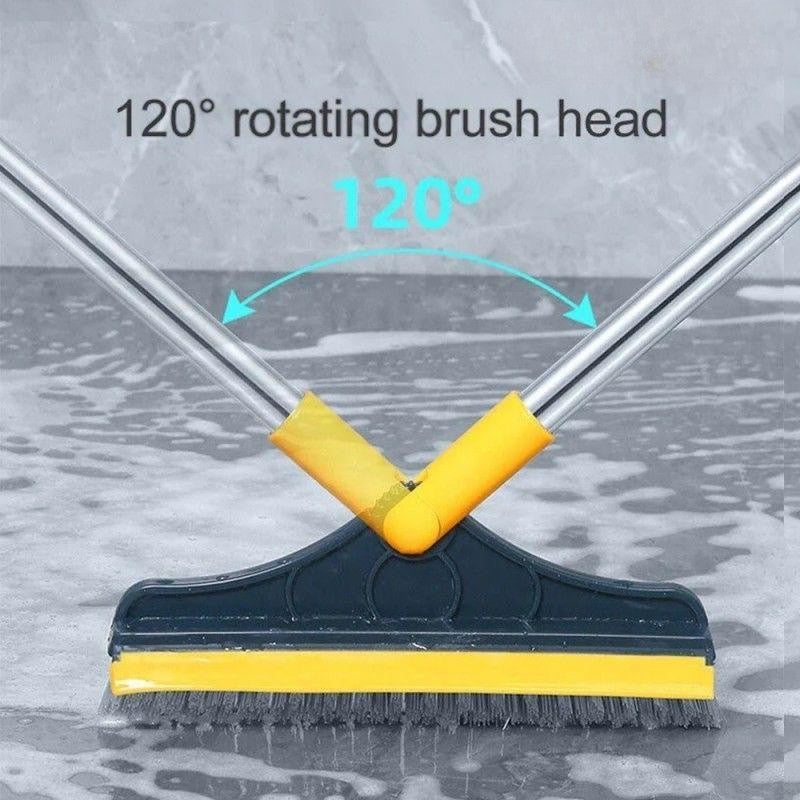2 in 1 dust cleaning scrubber and wiper brush