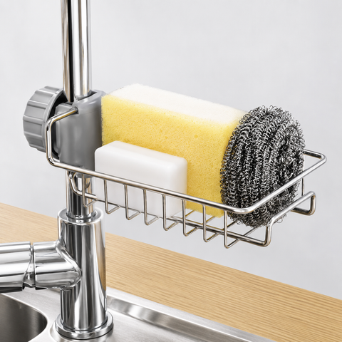 Stainless Steel Hanging Basket for Kitchen Faucet