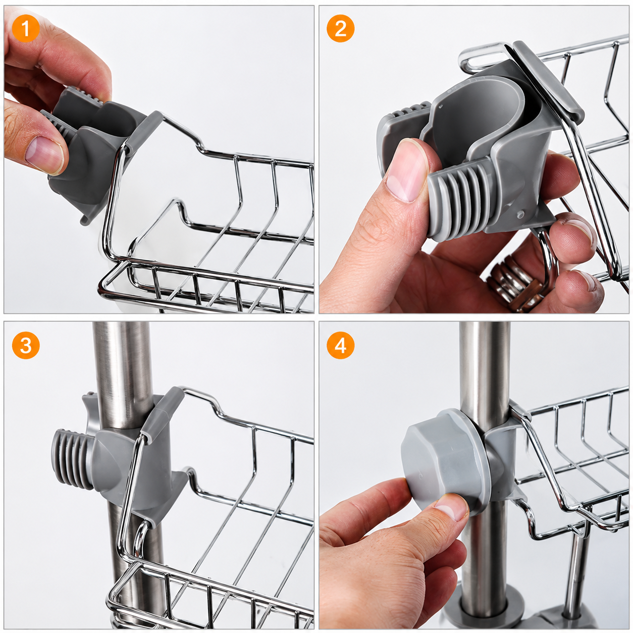 Stainless Steel Kitchen Faucet Sponge Holder Rack