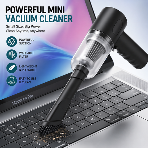 3-in-1 Portable Vacuum Cleaner — Car, Home & Office Cleaning Made Easy