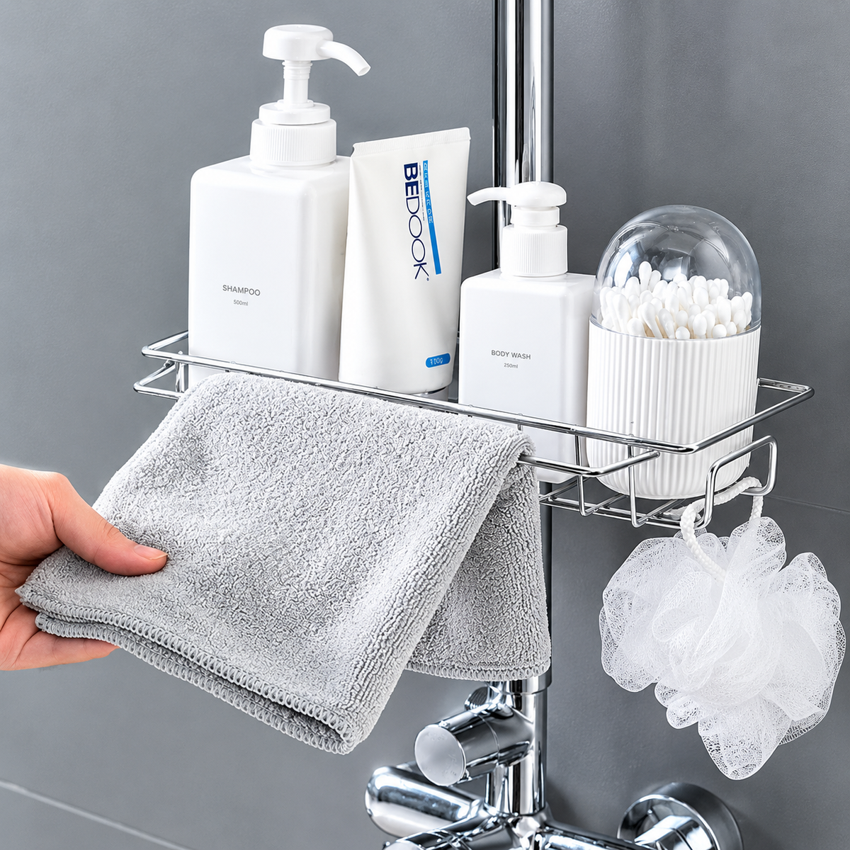 Stainless Steel Sponge Holder for Kitchen Sink (Large)