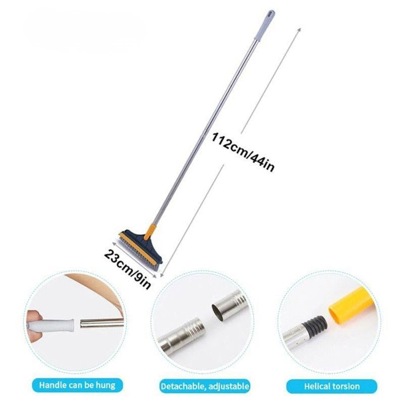 2 in 1 dust cleaning scrubber and wiper brush